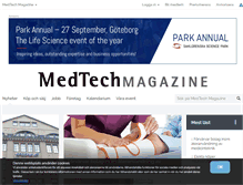 Tablet Screenshot of medtechmagazine.se